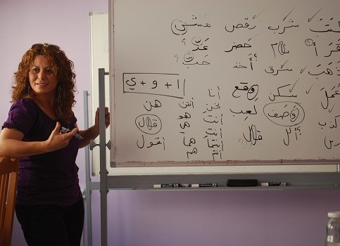 CET Jordan teacher whiteboard