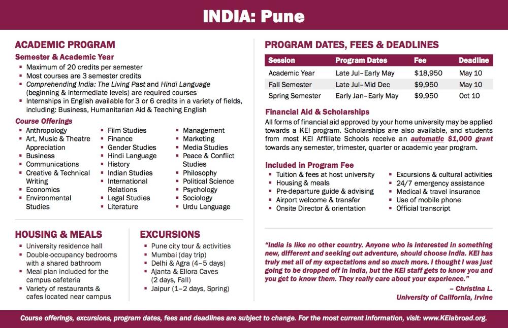 India Flyer 2018 (Side 2)