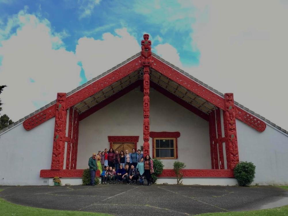 Group photo at Waiwhetu Marae