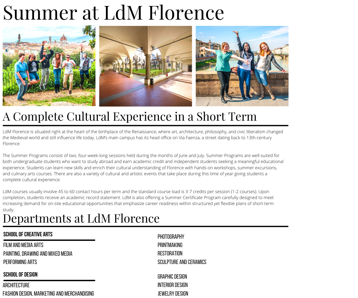 LdM Florence Summer Flyer1