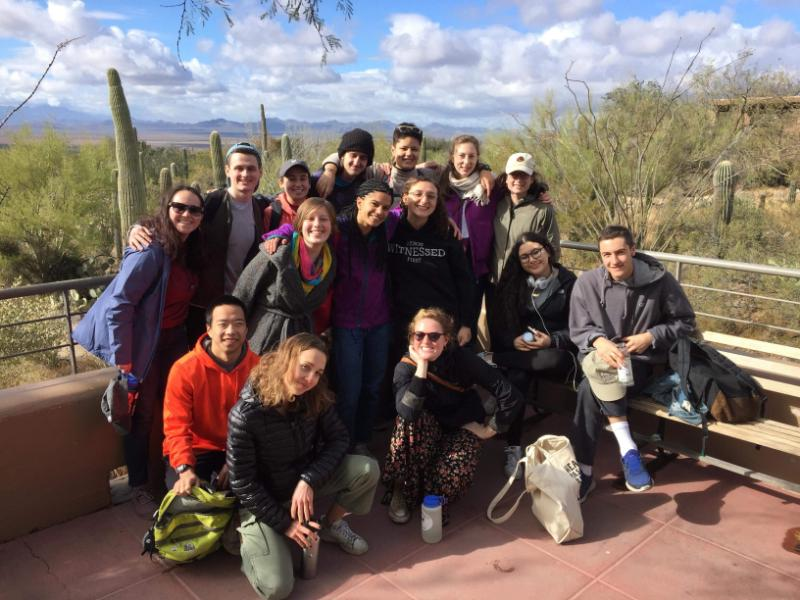 Group pose in Sonoran Desert