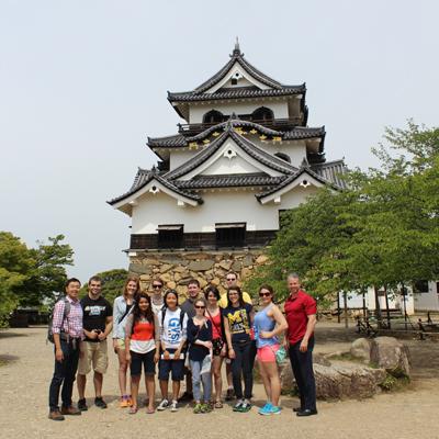 In front of Hikone Castle