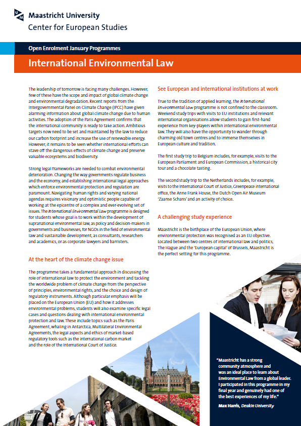 Brochure International Environ