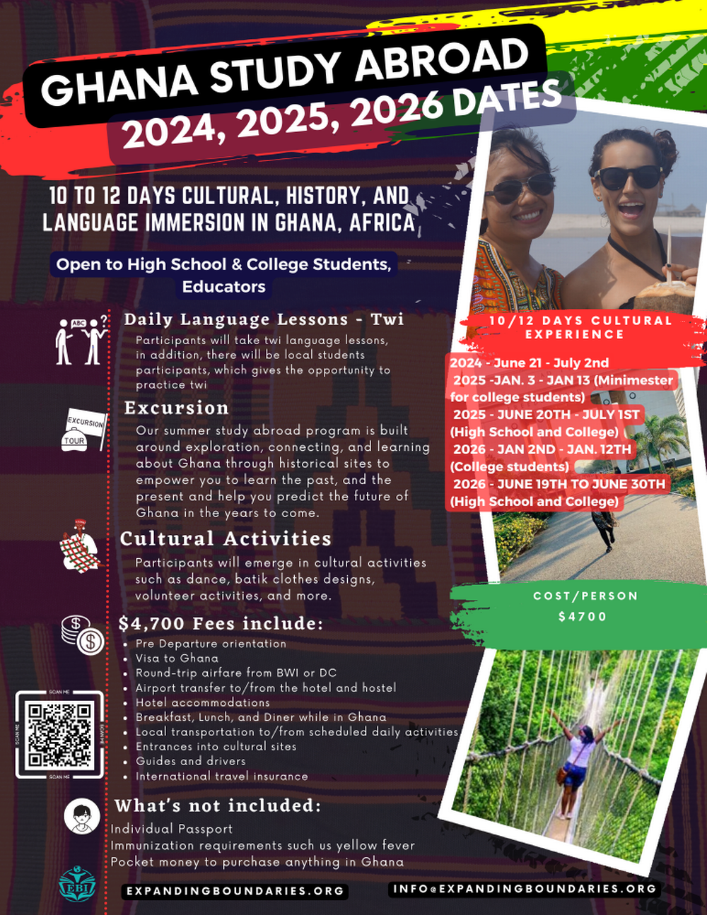Ghana Study Tour Flyer