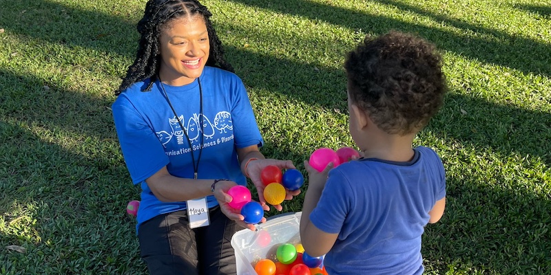 Therapy work with kid Belize