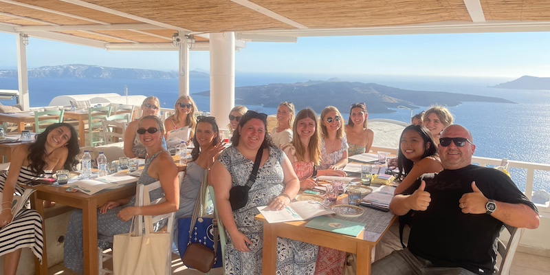 Dinner on Greek Island
